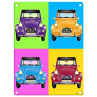 CITROËN 2 CV DECORATIVE METAL PLAQUE