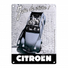 CITROËN 2 CV JOIE DE VIVRE DECORATIVE METAL PLATE