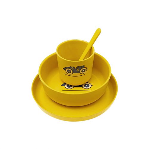4 PIECES MEAL BOX LITTLE ROSALIE YELLOW  KID