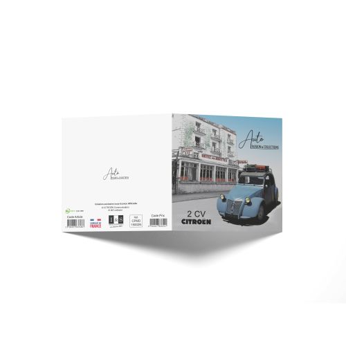 CITROËN SET OF 6 VINTAGE 2 CV POSTCARDS