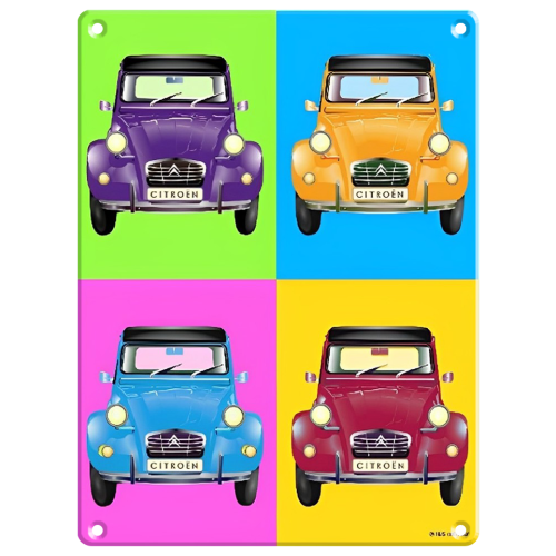 CITROËN 2 CV DECORATIVE METAL PLAQUE