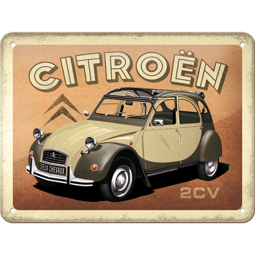 CITROËN 2 CV METAL PLAQUE